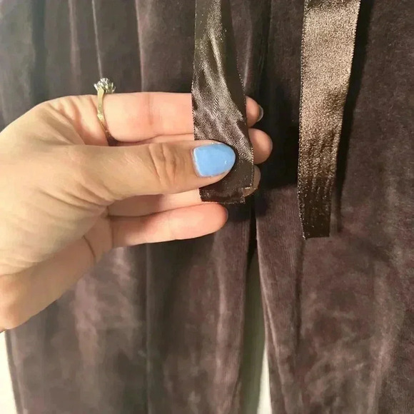 Philipp Plein brown velour rhinestone Y2K Sweatpants  XL - Picture 5 of 9